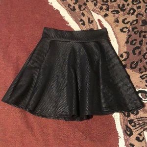 Quilted A-line Mini Skirt